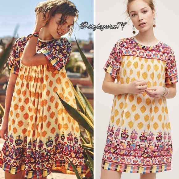 Anthropologie by Tanvi Kedia Narcisa Caltha Swing Dress XS - Picture 5 of 16